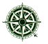 A compass rose signifying the distance that they had sailed.