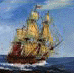 A sailing ship of the 1800's